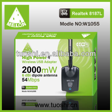 Realtek RTL8187L ,6dbi external antenna Wireless Adapter 54mbps