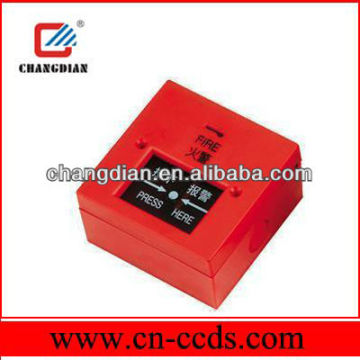 Resettable manual call point with key