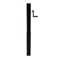 good quality black color table base 75x75xH(670--1030)mm crank adjustable table tube