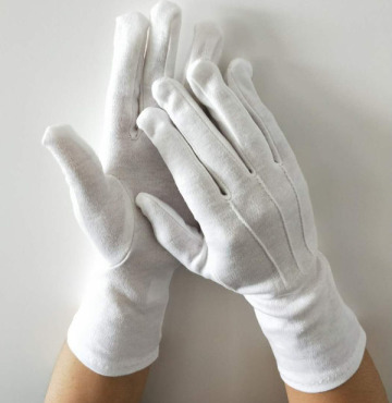 Hand Ceremonial White Cotton Gloves