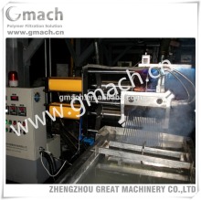 Plastic extrusion screen changer melt filter for compounding extrusion machine