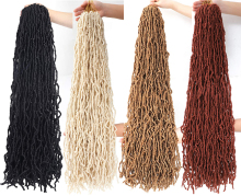 afro sysnthetic 36 inch Nu faux locs crochet braids faux locs synthetic hair extension locs