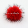 boule de fausse fourrure de haute qualité faux pompon de boule de fourrure de raton laveur