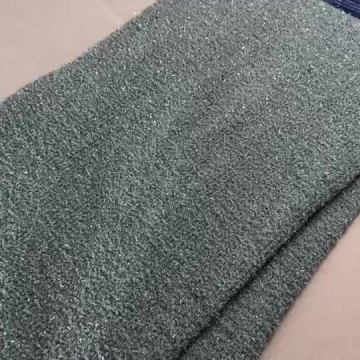 Chenille Knit With Silver Yarn Chenille Fleece Fabric