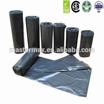 Disposable biodegradable trash bags poly plastic garbage bags