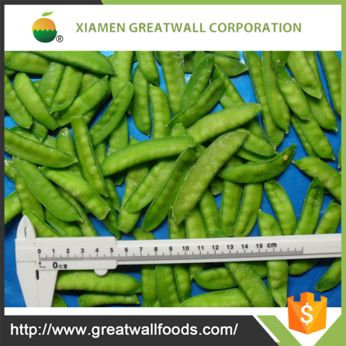 Wholesale typical taste IQF processed frozen pea pods