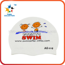 MOQ 300PCS High Quality Soft Swim Caps Silicon Swim Cap Promotional