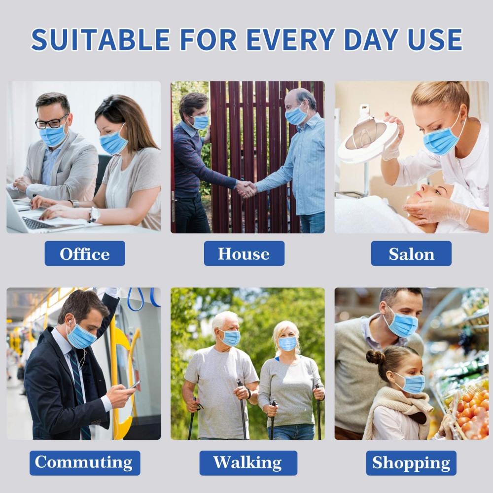 أقنعة طبية مريحة للتنفس بثلاث طبقات 3 Ply Thicker Breathable Comfortable Medical Masks