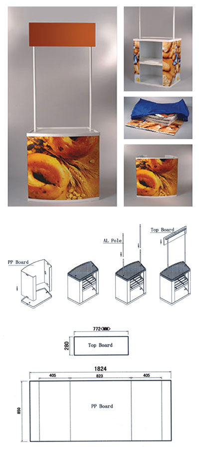 1.8mm ABS promotion counter