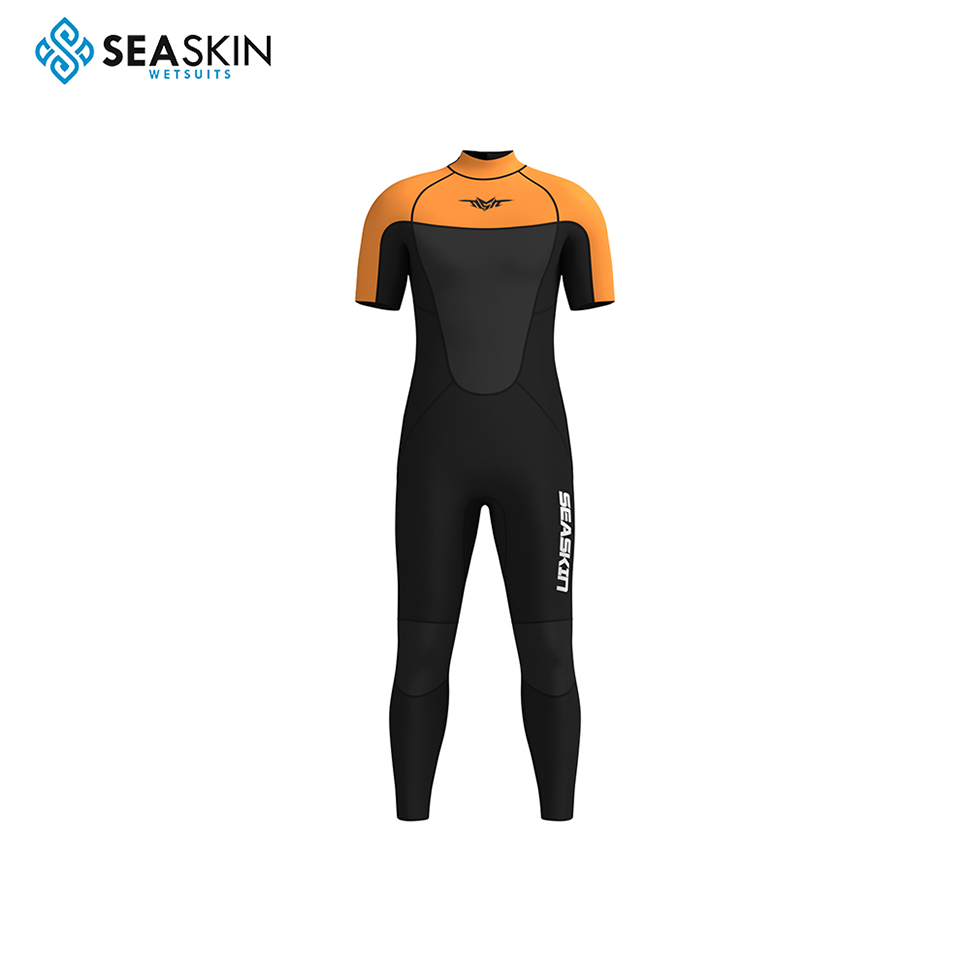 Seaskin 3mm neoprene एक टुकड़ा तैराकी स्नोर्कलिंग डाइविंग सूट पुरुषों sl wetsuit