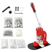 32MM 1-1/4 Inch Round Interchangeable Moulds Manual Button Machine + 500pcs Button Parts