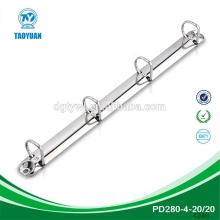 280mm length metal 4 ring clip for office stationery