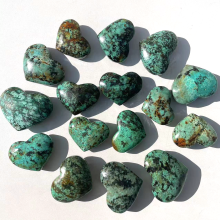 African Turquoise Heart Carving Wholesale Natural Crystals Healing Stones