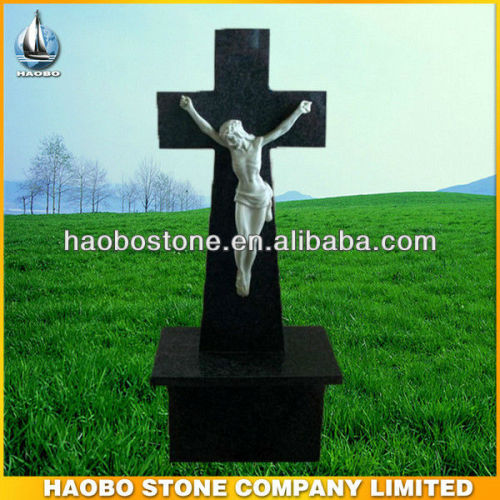 Black Granit Croix Monuments Tombstones