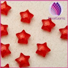 wholesale red 16mm Bulk chunky acrylic faceted star beads