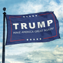 Retail Advertising Equipment Donald Trump Stick Flag