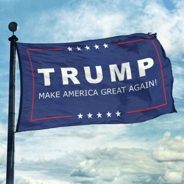 Retail Advertising Equipment Donald Trump Stick Flag