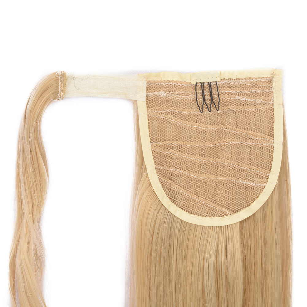 Julianna 613 Ash Blonde Synthetic Accessories Yaki Ponytail Extensions Water Short Loose Weave Clip In Wrap Around Ponytail