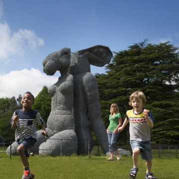 animal sculptures stone carving marble rabbit statue for garden decor