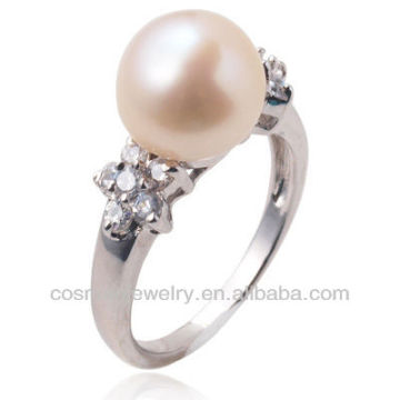 925 silver pearl ring finger ring