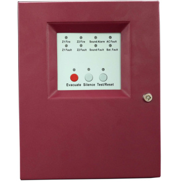 2 Zones Fire Alarm Control Panel with AC power input Fire Alarm Control System Conventional Fire Control Panel