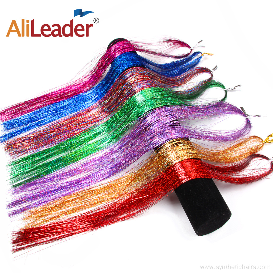 Sparkle Fairy Shiny Hair Streaks Tinsel Hair Extension