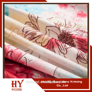 Textile Fashion Printed Polyester Fabric home textile fabric 75D*144F cheap damask brocade