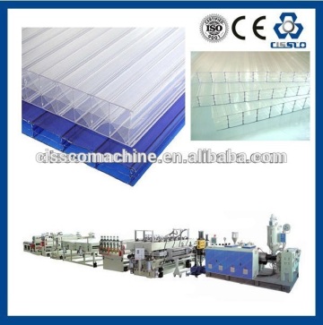 PC Polycarbonate hollow sheet extrusion line, Polycarbonate & PVC profils extrusion line