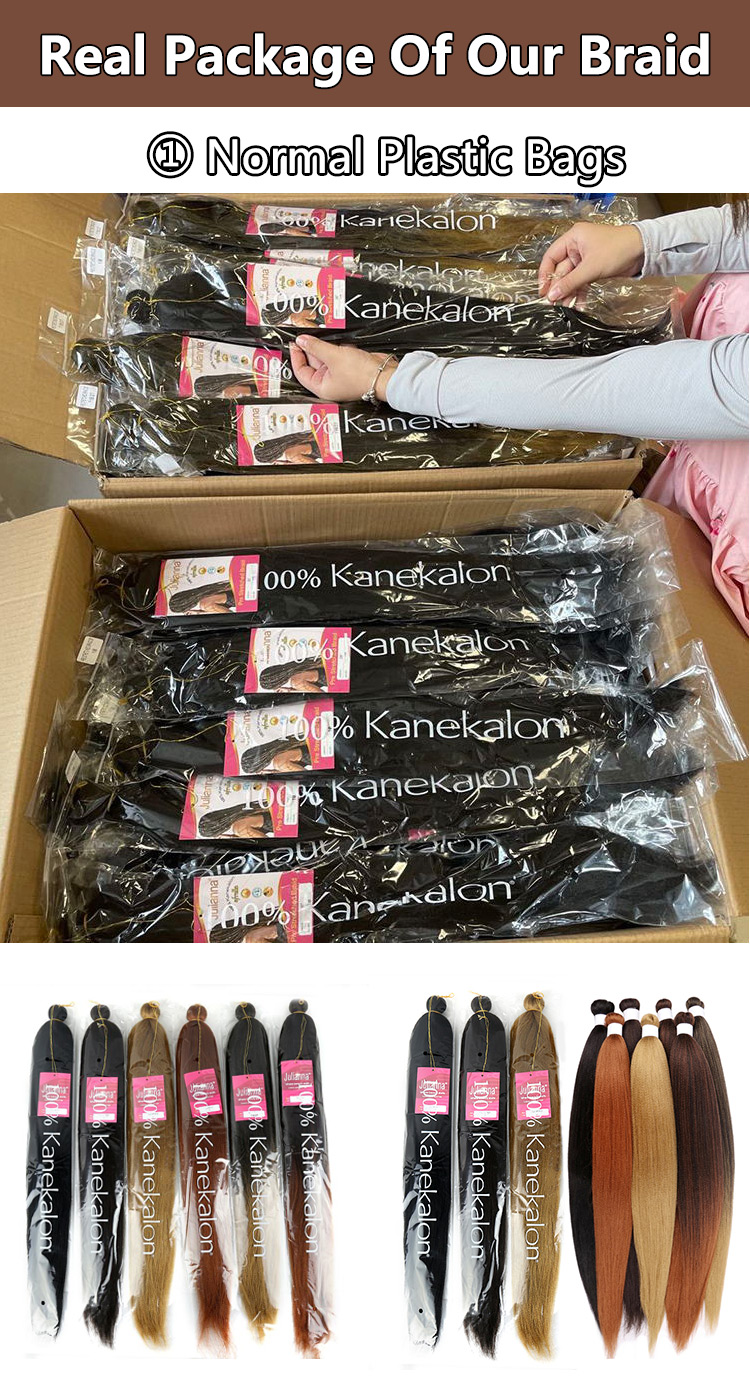 Julianna 100% Kanekalon Pre Stretch Braids Braid Pre-Streched Ombre Easy Pre Stretch Pre Stretched Braiding Hair