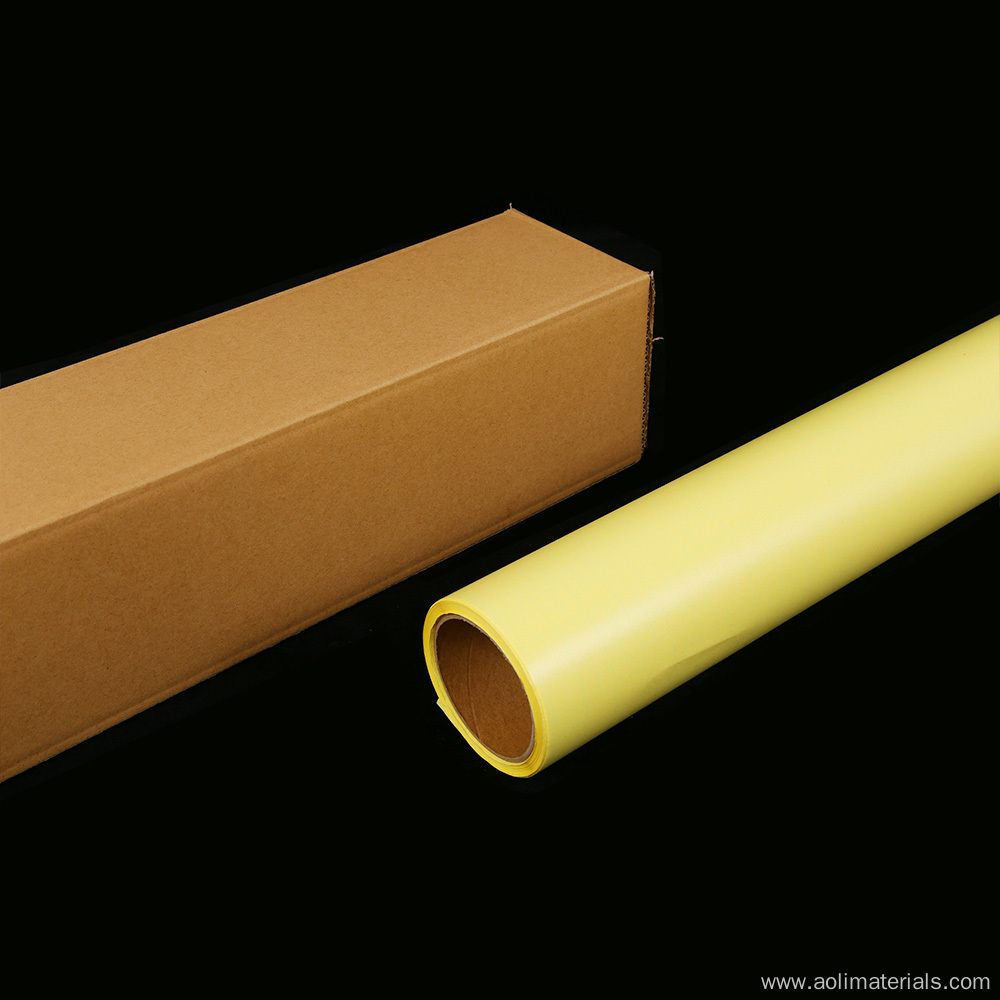 Hot Sale Yellow Liner Cold Lamination Film Materials PVC Cold Lamination Film Roll