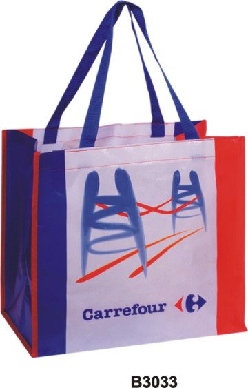 Non-woven shopping bag with opp lamination