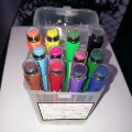 12 färger vattenfärg penna med försegling
