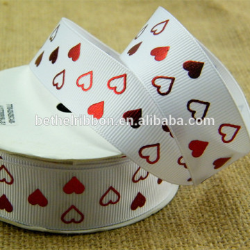 Red foil printed personalized ribbon