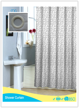 Garden Collection Tangled Vine Fashion Shower Curtain 100%Poly Waterproof hookless Shower Curtain