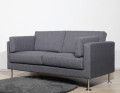 Sofá doble moderno del parque de la tela del estilo minimalista