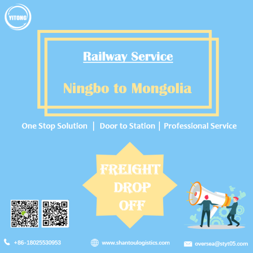 Remessa ferroviária de Ningbo para Mongólia