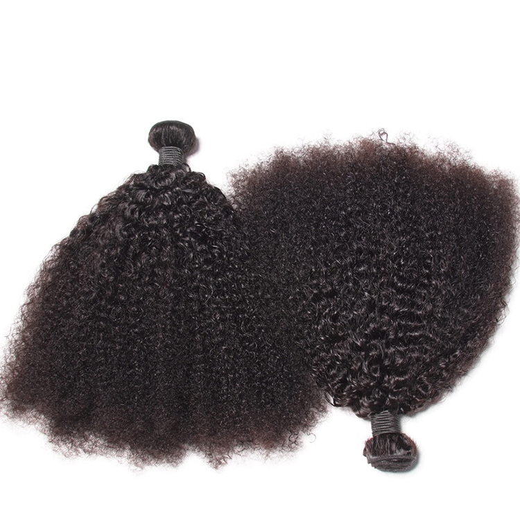 wholesale black hair products hot sale virgin brazilian afro kinky human hair weave