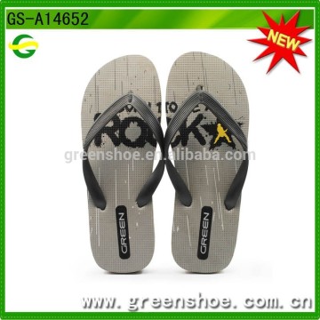 2015 men's leather slippers beach men slippers