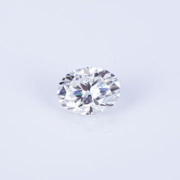 Oval White Moissanite Gemstone 7x9mm for Wedding Rings