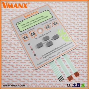 china membrane switch customize membrane Keypad with connector