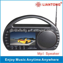 Portable video speaker with 4.3 inch big screen