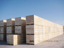 tomato paste in wooden bin