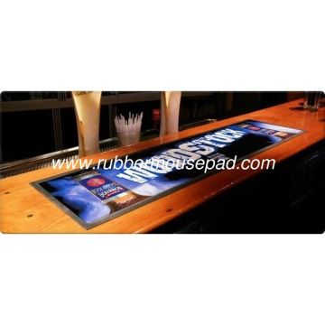 Commercial Rubber Bar Mat, Eco-friendly Printed Beer Runner