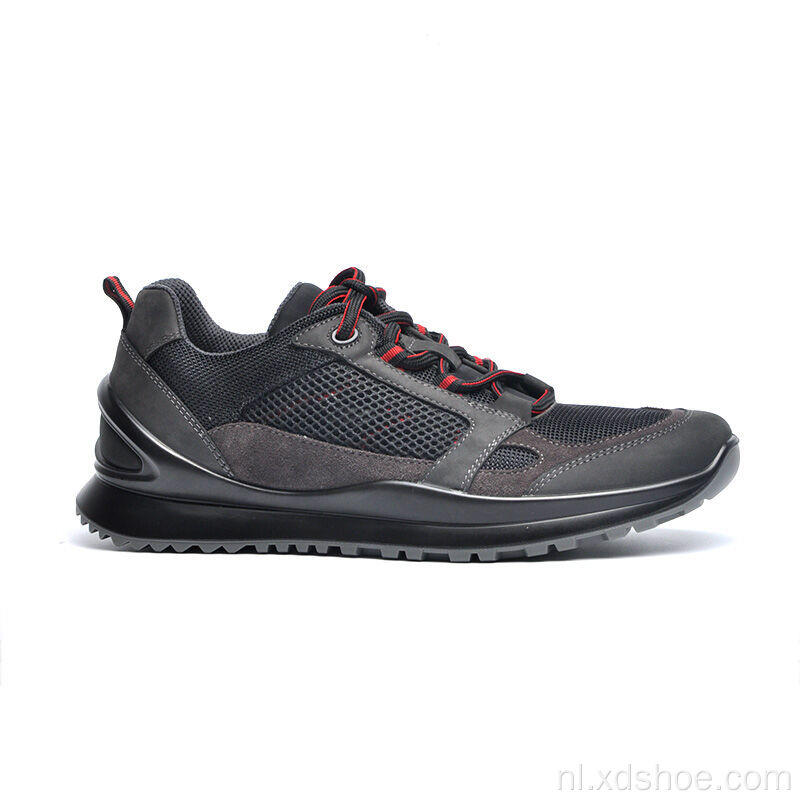 flexibele premium mesh met leren sportschoenen