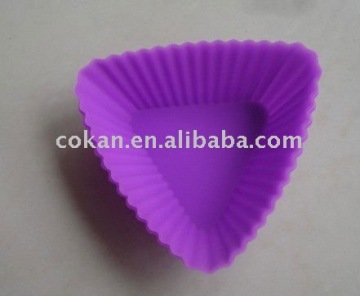 Triangle silicone cupcake mold,silicone cake mold CK-C067H