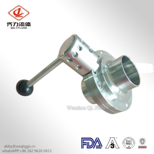 Sanitary Stainless Steel  Butterfly Valve