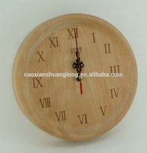 Wholesale small craft wooden carving clock