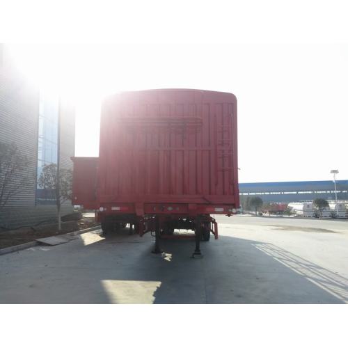 3 essieux 60 tonnes de transport de gravier à benne basculante arrière semi-camion à benne basculante