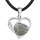 Labradorite Love Heart Birthstone Pendant Gemstone Necklaces for Women