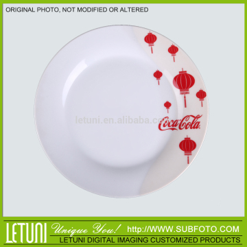cheap plain white ceramic plate